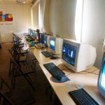 02.08.2017 Kielce. Stare gry i stare komputery w Muzeum Zabawy i Zabawek. / Katarzyna Prędotka -Radio Kielce / Stare gry na starych komputerach