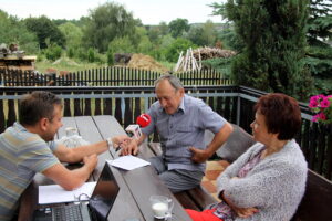 07.08.2017 Śladków Mały gm. Chmielnik. Letni Raport Dnia : Gospodarstwo agroturystyczne "Domek Na Wzgórzu" / Grzegorz Jamka - Radio Kielce / Gospodarstwo agroturystyczne "Domek Na Wzgórzu"