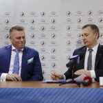 31.08.2017 Kielce. Prezentacja nowego sponsora tytularnego Vive - PGE. Bertus Servaas i Henryk Baranowski / Jarosław Kubalski - Radio Kielce / 31.08.2017 Kielce. Prezentacja nowego sponsora tytularnego Vive - PGE. Bertus Servaas i Henryk Baranowski