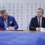 31.08.2017 Kielce. Prezentacja nowego sponsora tytularnego Vive - PGE. Bertus Servaas i Henryk Baranowski / Jarosław Kubalski - Radio Kielce / 31.08.2017 Kielce. Prezentacja nowego sponsora tytularnego Vive - PGE. Bertus Servaas i Henryk Baranowski