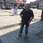 Stacja: wakacje! Szydłów / Piotr Michalski - Radio Kielce / 17.08.2017. Szydłów. Audycja RK Stacja: wakacje!  Paweł Krakowiak, Bractwo Rycerskie Zamku Szydłów