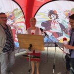 Stacja: wakacje! Piekoszów (22.08.2017) / Piotr Michalski - Radio Kielce / Andrzej Paździerz – Dyrektor Biblioteki Centrum Kultury w Piekoszowie i  Pelagia Rusiecka – Dyrektor Gminnego Żłobka w Piekoszowie