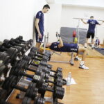 02.08.2017 Kielce. Kieleccy siatkarze rozpoczęli przygotowania do sezonu. / Jarosław Kubalski - Radio Kielce / Trening kieleckich siatkarzy.