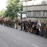 06.08.2017 Kraków. Uczestnicy Marszu Szlakiem Pierwszej Kompanii Kadrowej wyruszyli z Krakowa do Kielc. Apel na Oleandrach. / Jarosław Kubalski - Radio Kielce / Marsz Szlakiem Pierwszej Kompanii Kadrowej wyruszył z Krakowa do Kielc