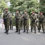 06.08.2017 Kraków. Uczestnicy Marszu Szlakiem Pierwszej Kompanii Kadrowej wyruszyli z Krakowa do Kielc. Apel na Oleandrach. / Jarosław Kubalski - Radio Kielce / Marsz Szlakiem Pierwszej Kompanii Kadrowej wyruszył z Krakowa do Kielc