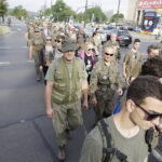 06.08.2017 Kraków. Uczestnicy Marszu Szlakiem Pierwszej Kompanii Kadrowej wyruszyli z Krakowa do Kielc. / Jarosław Kubalski - Radio Kielce / Marsz Szlakiem Pierwszej Kompanii Kadrowej wyruszył z Krakowa do Kielc