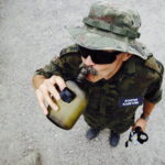 06.08.2017 Zaborze. Marsz Szlakiem Pierwszej Kompanii Kadrowej. / Jarosław Kubalski - Radio Kielce / Kadrówka na trasie do Słomnik