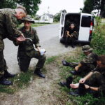 06.08.2017 Zaborze. Marsz Szlakiem Pierwszej Kompanii Kadrowej. / Jarosław Kubalski - Radio Kielce / Kadrówka na trasie do Słomnik