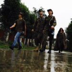 06.08.2017 Zaborze. Marsz Szlakiem Pierwszej Kompanii Kadrowej. / Jarosław Kubalski - Radio Kielce / Kadrówka na trasie do Słomnik