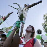 08.08.2017 Kielce. Piesza pielgrzymka diecezji kieleckiej na Jasną Górę wkracza do Kielc. / Jarosław Kubalski - Radio Kielce / Pielgrzymka wkracza do Kielc.