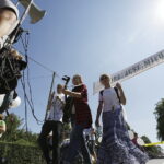 08.08.2017 Kielce. Piesza pielgrzymka diecezji kieleckiej na Jasną Górę wkracza do Kielc. / Jarosław Kubalski - Radio Kielce / Pielgrzymka wkracza do Kielc.