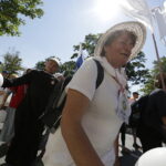 08.08.2017 Kielce. Piesza pielgrzymka diecezji kieleckiej na Jasną Górę wkracza do Kielc. / Jarosław Kubalski - Radio Kielce / Pielgrzymka wkracza do Kielc.