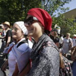 08.08.2017 Kielce. Piesza pielgrzymka diecezji kieleckiej na Jasną Górę wkracza do Kielc. / Jarosław Kubalski - Radio Kielce / Pielgrzymka wkracza do Kielc.