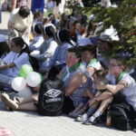 08.08.2017 Kielce. Piesza pielgrzymka diecezji kieleckiej na Jasną Górę wkracza do Kielc. / Jarosław Kubalski - Radio Kielce / Pielgrzymka wkracza do Kielc.