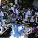 08.08.2017 Kielce. Piesza pielgrzymka diecezji kieleckiej na Jasną Górę wkracza do Kielc. / Jarosław Kubalski - Radio Kielce / Pielgrzymka wkracza do Kielc.