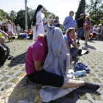 08.08.2017 Kielce. Piesza pielgrzymka diecezji kieleckiej na Jasną Górę wkracza do Kielc. / Jarosław Kubalski - Radio Kielce / Pielgrzymka wkracza do Kielc.