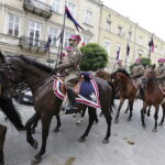 12.08.2017 Kielce. Marsz Szlakiem Pierwszej Kompanii Kadrowej wkroczył do Kielc. Przemarsz z Placu Wolności pod Pałac Biskupów Krakowskich. / Jarosław Kubalski - Radio Kielce / Marsz Szlakiem Pierwszej Kompanii Kadrowej wkroczył do Kielc