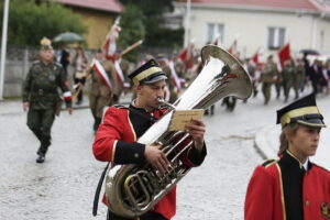 13.08.2017 Daleszyce. Uroczystości z okazji 73. rocznicy wymarszu I Batalionu 4 Pułku Piechoty Legionów Armii Krajowej na pomoc walczącej Warszawie. / Jarosław Kubalski - Radio Kielce / 73. rocznica wymarszu I Batalionu 4 Pułku Piechoty Legionów Armii Krajowe do Warszawy.