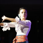 13.08.2017 Kielce. Letnia scena przed KCK. Koncert z cyklu "Tarasy Sztuki". Występ zespołu Corazon Flamenco. Anna Iberszer. / Jarosław Kubalski - Radio Kielce / Koncert zespołu Corazon Flamenco przed KCK