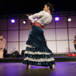 13.08.2017 Kielce. Letnia scena przed KCK. Koncert z cyklu "Tarasy Sztuki". Występ zespołu Corazon Flamenco. Anna Iberszer. / Jarosław Kubalski - Radio Kielce / Koncert zespołu Corazon Flamenco przed KCK