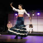 13.08.2017 Kielce. Letnia scena przed KCK. Koncert z cyklu "Tarasy Sztuki". Występ zespołu Corazon Flamenco. Anna Iberszer. / Jarosław Kubalski - Radio Kielce / Koncert zespołu Corazon Flamenco przed KCK