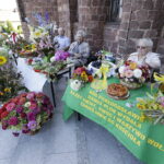 15.08.2017 Kielce. św. Maksymiliana Kolbego. / Jarosław Kubalski - Radio Kielce / Działkowcy i ich plony przed kościołem św. Maksymiliana Kolbego