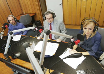 22.08.2017 Kielce. PW: Dariusz Saletra, Grzegorz Walendzik i Jolanta Fortuna - Kosowska. / Jarosław Kubalski  /  Radio Kielce / PW: Dariusz Saletra, Grzegorz Walendzik i Jolanta Fortuna - Kosowska.