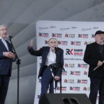 26.08.2017 Skarżysko - Kamienna. Potańcówka z Radiem Kielce. Poseł Krzysztof Lipiec i Bronek Opałko. / Jarosław Kubalski  /  Radio Kielce / Skarżysko - Kamienna. Potańcówka z Radiem Kielce