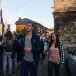 06.08.2017 Wiślica. Pielgrzymi wyruszyli z Wiślicy. / Kamil Włosowicz / Piesza pielgrzymka pod hasłem „Idźcie i głoście. Z Maryją niesiemy światu Chrystusa” wyruszyła z Wiślicy