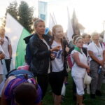 06.08.2017 Wiślica. Pielgrzymi wyruszyli z Wiślicy. / Kamil Włosowicz / Piesza pielgrzymka pod hasłem „Idźcie i głoście. Z Maryją niesiemy światu Chrystusa” wyruszyła z Wiślicy