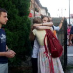 06.08.2017 Wiślica. Pielgrzymi wyruszyli z Wiślicy. / Kamil Włosowicz / Piesza pielgrzymka pod hasłem „Idźcie i głoście. Z Maryją niesiemy światu Chrystusa” wyruszyła z Wiślicy