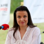 09.08.2017 Kielce. Stacja: Wakacje! Suknie ślubne w ogródku Radio Kielce. / Marzena Mąkosa / Magdalena Prokop-Elghoriny