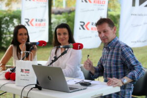 09.08.2017 Kielce. Stacja: Wakacje! Suknie ślubne w ogródku Radio Kielce. / Marzena Mąkosa / Anna Skuratowicz, Magdalena Prokop-Elghoriny