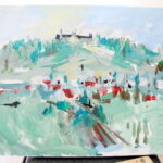 01.08.2017 Chęciny. Plener malarski w Chęcinach. / Marzena Mąkosa - Radio Kielce / Plener malarski.