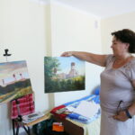 01.08.2017 Chęciny. Plener malarski w Chęcinach. / Marzena Mąkosa - Radio Kielce / Plener malarski.