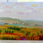 01.08.2017 Chęciny. Plener malarski w Chęcinach. / Marzena Mąkosa - Radio Kielce / Plener malarski.