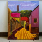 01.08.2017 Chęciny. Plener malarski w Chęcinach. / Marzena Mąkosa - Radio Kielce / Plener malarski.