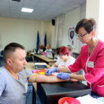 01.08.2017 Kielce. Honorowe oddawanie krwi w jednostce na Bukówce. / Marzena Mąkosa - Radio Kielce / Honorowe oddawanie krwi.