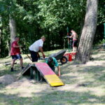 01.08.2017 Kielce. Budowa parku dla psów nad kieleckim zalewem. / Marzena Mąkosa - Radio Kielce / Park dla psów