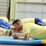 01.08.2017 Kielce. Trening piłkarzy ręcznych na Hali Legionów. / Marzena Mąkosa - Radio Kielce / Trening KS Vive TAURON Kielce. Alex Duszebajew