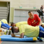 01.08.2017 Kielce. Trening piłkarzy ręcznych na Hali Legionów. / Marzena Mąkosa - Radio Kielce / Trening KS Vive TAURON Kielce. Alex Duszebajew