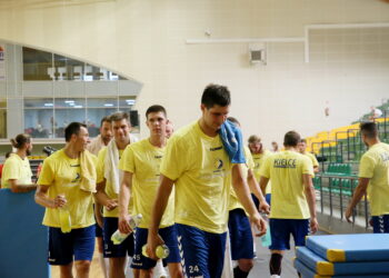 01.08.2017 Kielce. Trening piłkarzy ręcznych na Hali Legionów. / Marzena Mąkosa - Radio Kielce / Trening KS Vive TAURON Kielce