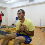 01.08.2017 Kielce. Trening piłkarzy ręcznych na Hali Legionów. / Marzena Mąkosa - Radio Kielce / Trening KS Vive TAURON Kielce. Krzysztof Lijewski