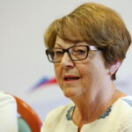 04.08.2017 Kielce. Konferencja prasowa. Podsumowanie pierwszych dni składania wniosków w ramach programu Rodzina 500 Plus. / Marzena Mąkosa - Radio Kielce / Poseł na sejm RP - Maria Zuba