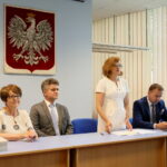 04.08.2017 Kielce. Wręczenie promes dla gmin i powiatów na inwestycje drogowe. / Marzena Mąkosa - Radio Kielce / Poseł na sejm RP - Maria Zuba, Senator RP - Krzysztof Słoń, Wojewoda Świętokrzyski - Agata Wojtyszek i Poseł na sejm RP - Michał Cieślak