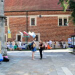 05.08.2017 Wiślica. Msza otwarcia 36. pieszej kieleckiej pielgrzymki pod przewodnictwem biskupa kieleckiego Jana Piotrowskiego. / Marzena Mąkosa - Radio Kielce / Otwarcie 36. pieszej kieleckiej pielgrzymki w Wiślicy