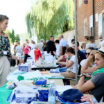 05.08.2017 Wiślica. Msza otwarcia 36. pieszej kieleckiej pielgrzymki pod przewodnictwem biskupa kieleckiego Jana Piotrowskiego. / Marzena Mąkosa - Radio Kielce / Otwarcie 36. pieszej kieleckiej pielgrzymki w Wiślicy