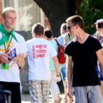 05.08.2017 Wiślica. Msza otwarcia 36. pieszej kieleckiej pielgrzymki pod przewodnictwem biskupa kieleckiego Jana Piotrowskiego. / Marzena Mąkosa - Radio Kielce / Otwarcie 36. pieszej kieleckiej pielgrzymki w Wiślicy