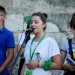 05.08.2017 Wiślica. Msza otwarcia 36. pieszej kieleckiej pielgrzymki pod przewodnictwem biskupa kieleckiego Jana Piotrowskiego. / Marzena Mąkosa - Radio Kielce / Otwarcie 36. pieszej kieleckiej pielgrzymki w Wiślicy