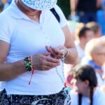 05.08.2017 Wiślica. Msza otwarcia 36. pieszej kieleckiej pielgrzymki pod przewodnictwem biskupa kieleckiego Jana Piotrowskiego. / Marzena Mąkosa - Radio Kielce / Otwarcie 36. pieszej kieleckiej pielgrzymki w Wiślicy